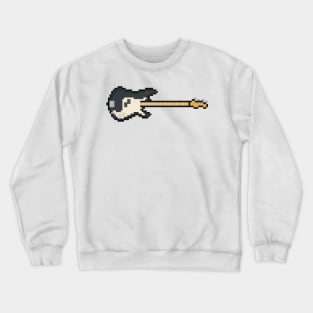 Pixel Black Precision Bass Guitar Crewneck Sweatshirt